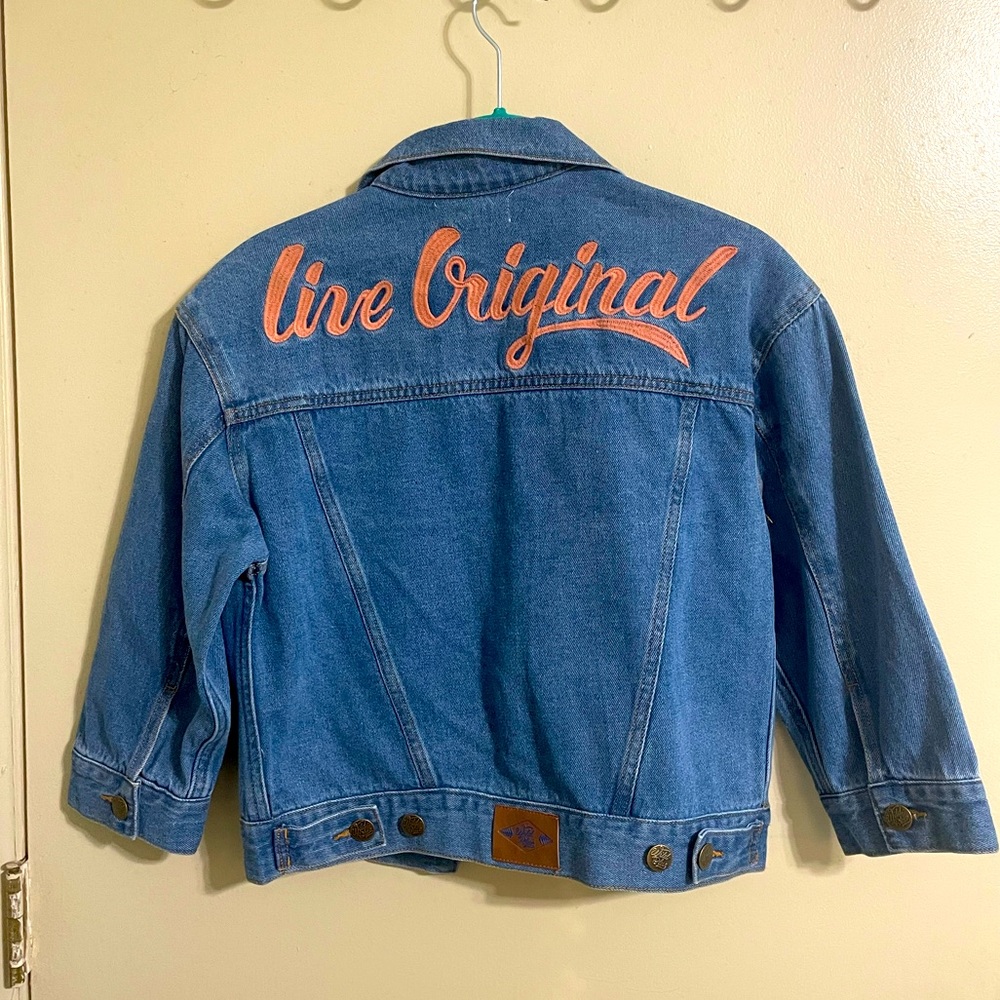 Sadie Robertson Embroidered Live Original Wild Blue Denim Jacket Size M